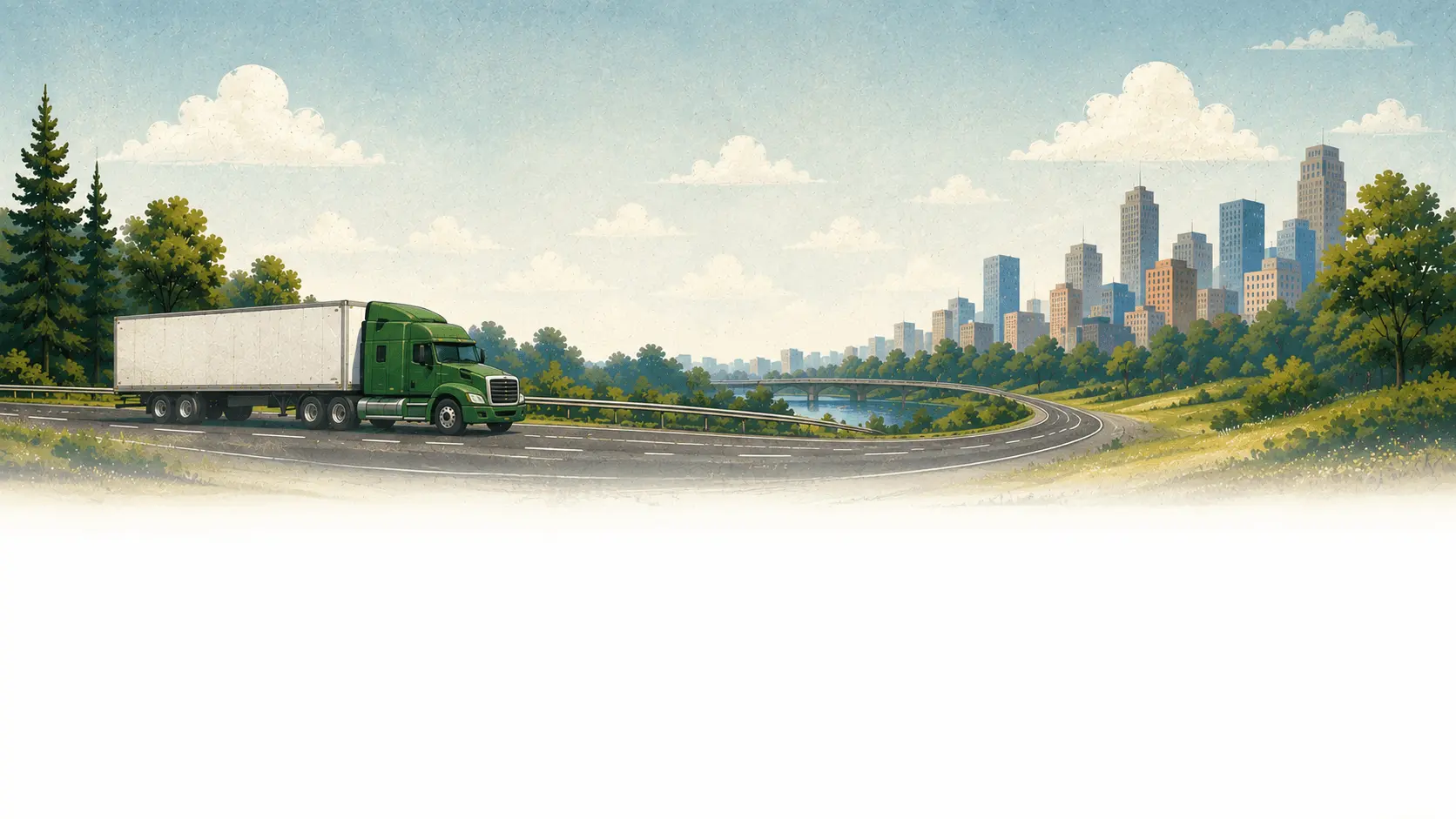 California highway toward CARB Clean Truck Check compliance