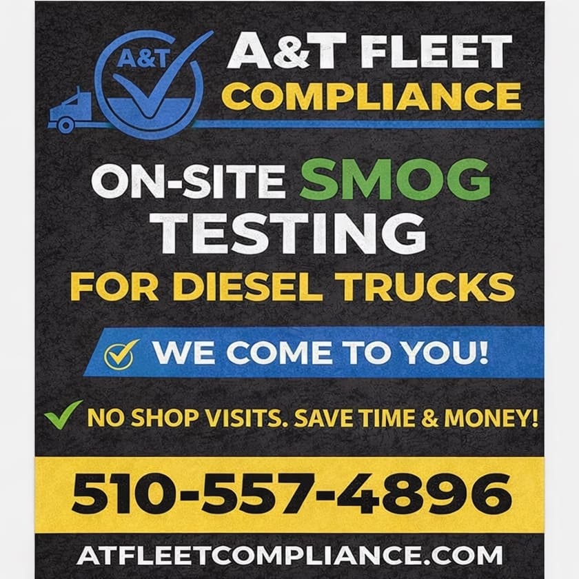 A&T FLEET COMPLIANCE, CARB-certified tester in San Jose, CA